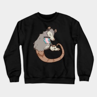 Trans Rights Opossum (textless) Crewneck Sweatshirt